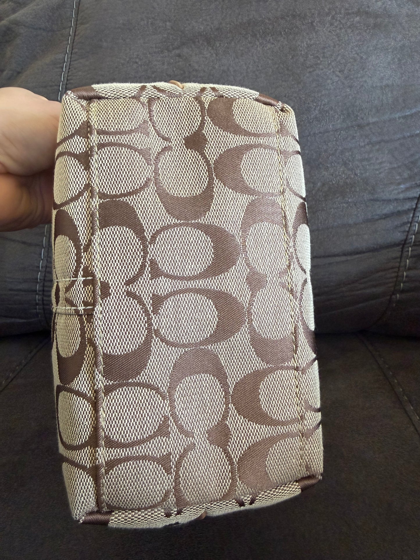 Coach Mini Bag/Baguette Brown/Beige