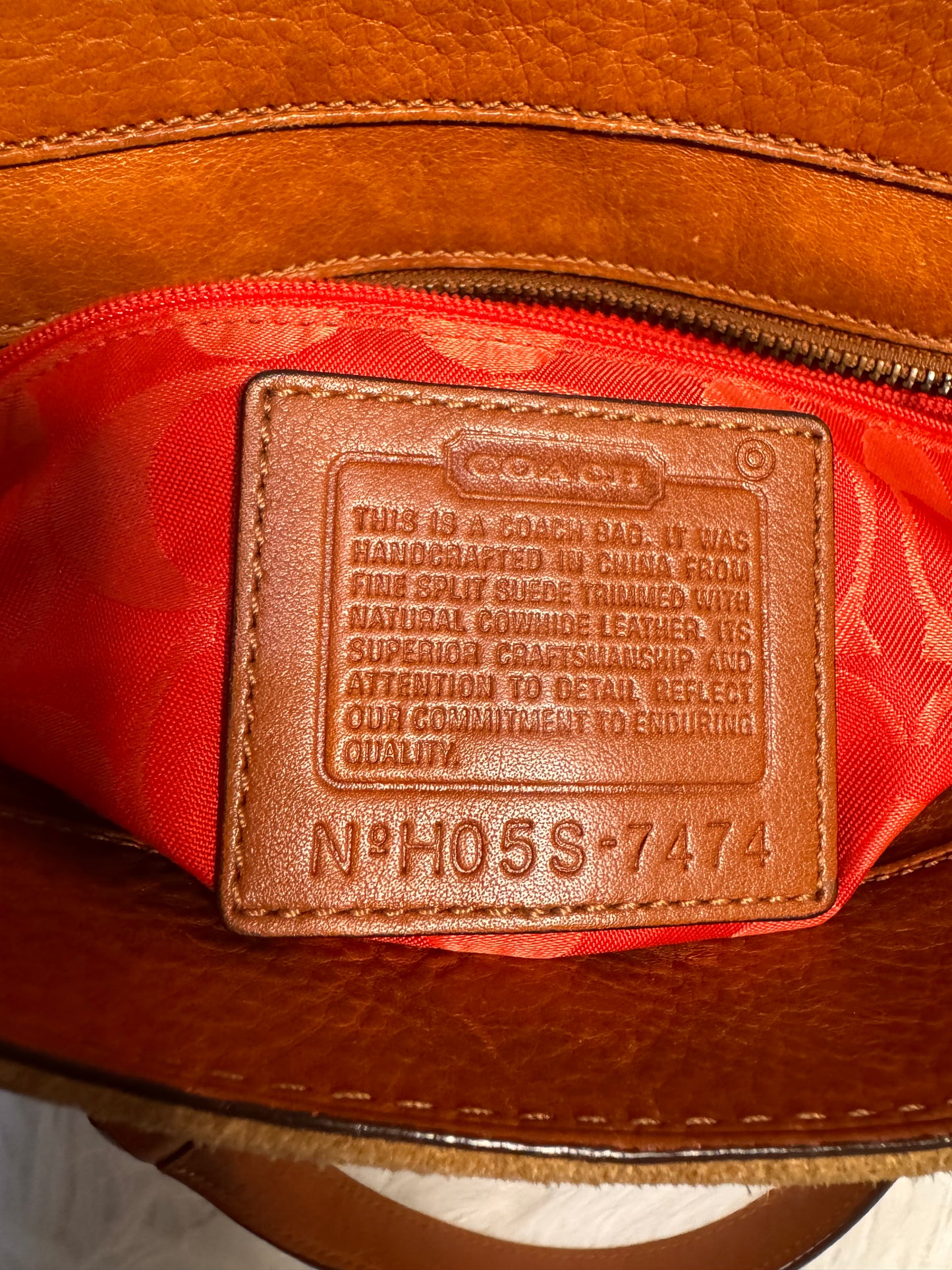 Coach Hampton Suede Boston