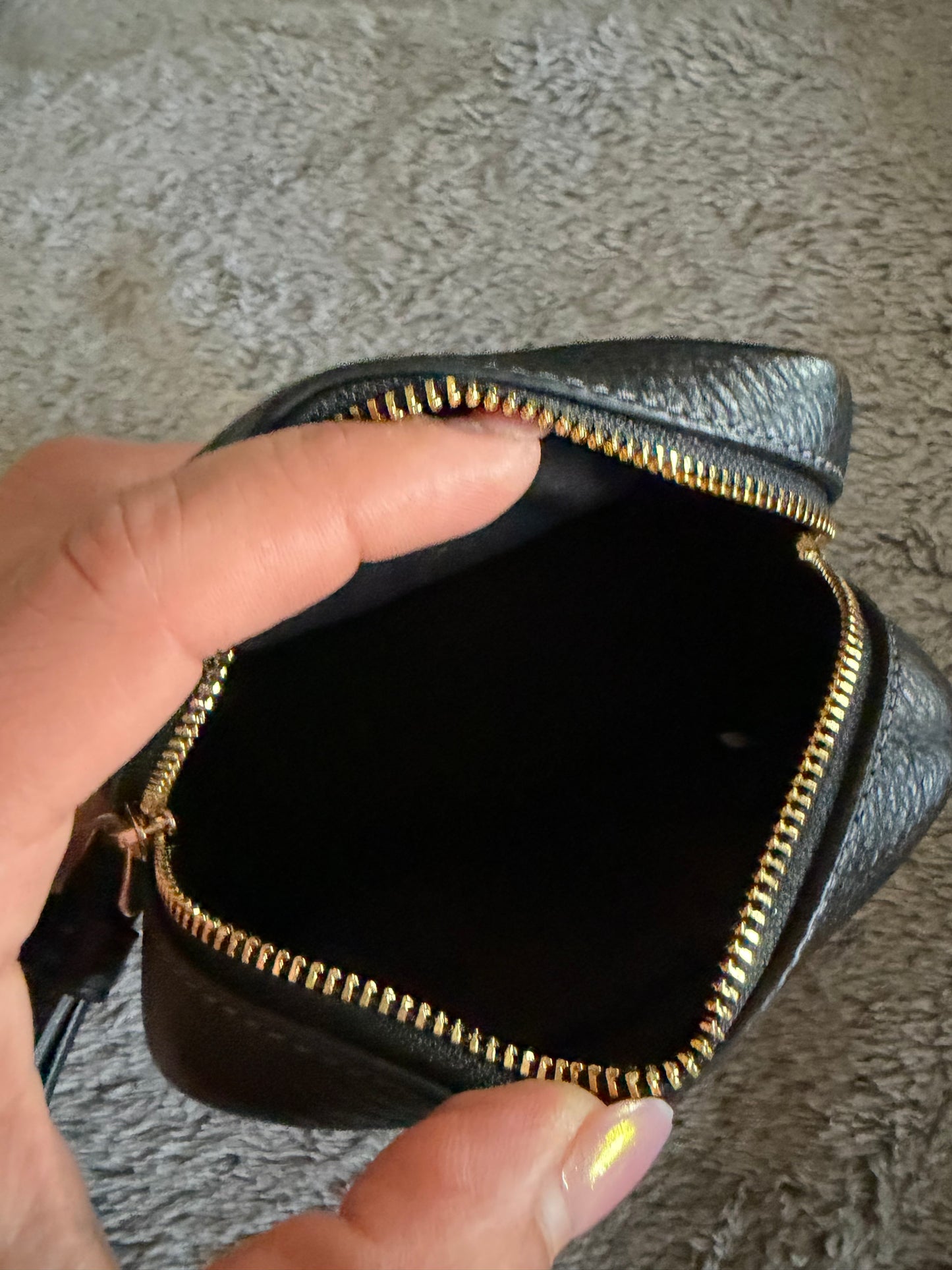 Coach Corner Zip Leopard Wristlet