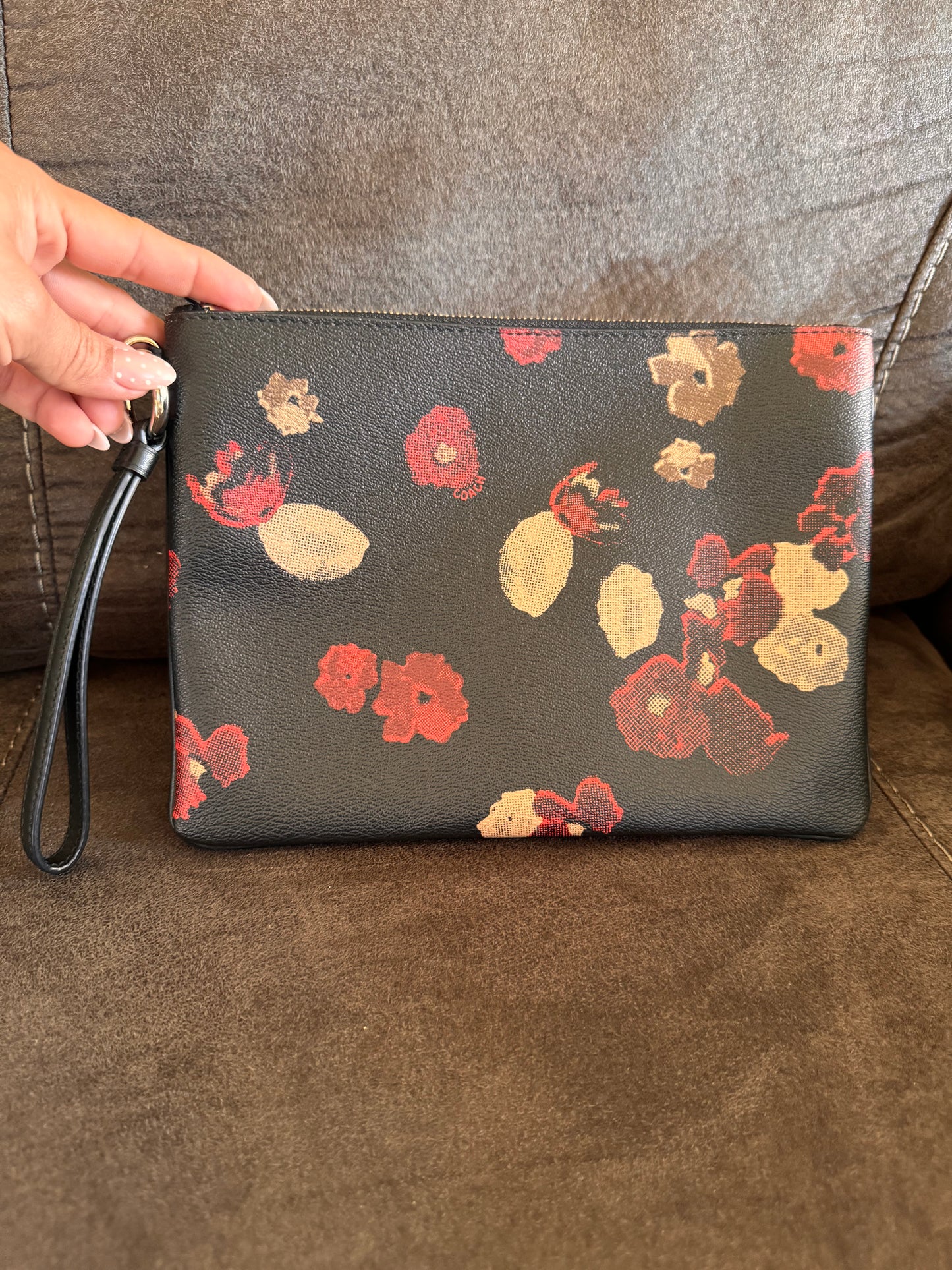 Coach wristlet floral