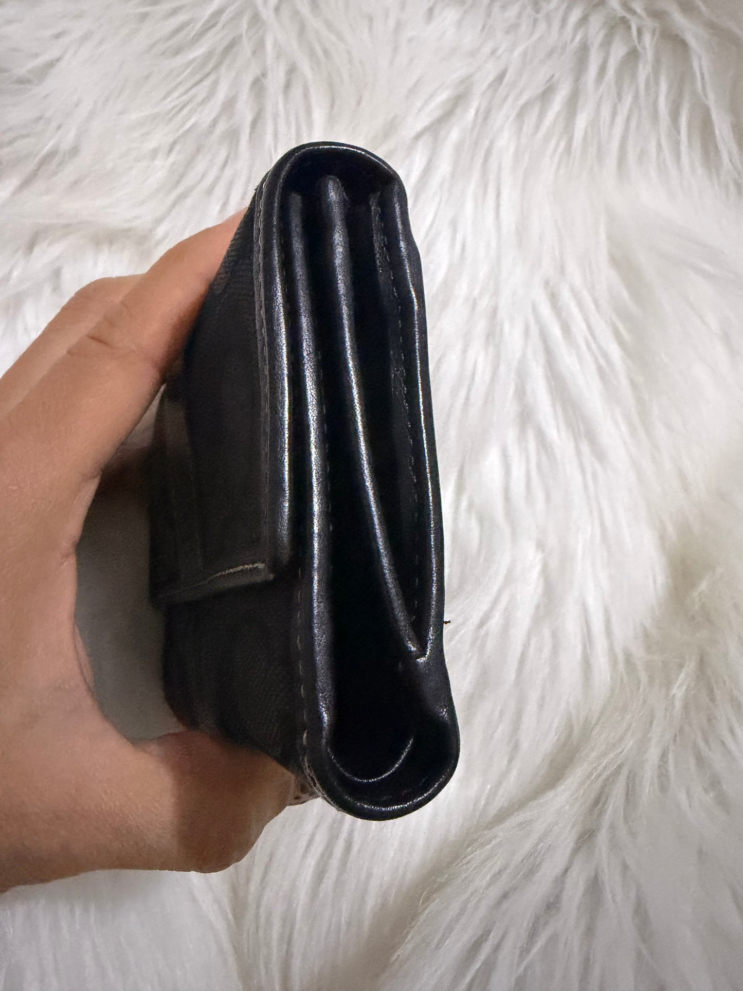 Coach Signature Jacquard Tri-Fold Wallet