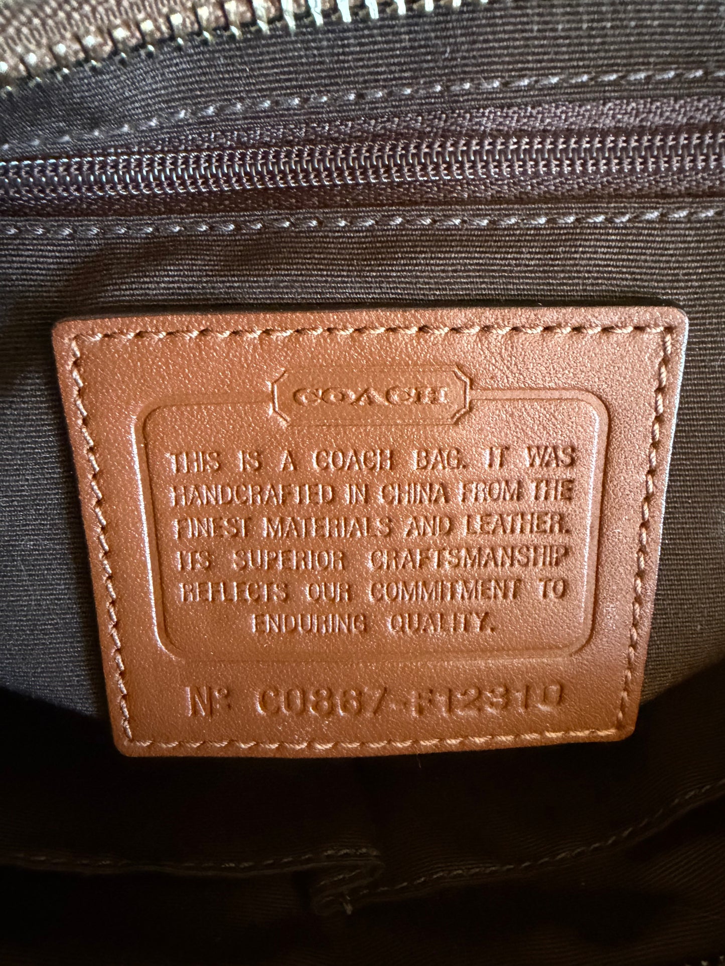 Coach Soho Signature Tote Brown/Beige