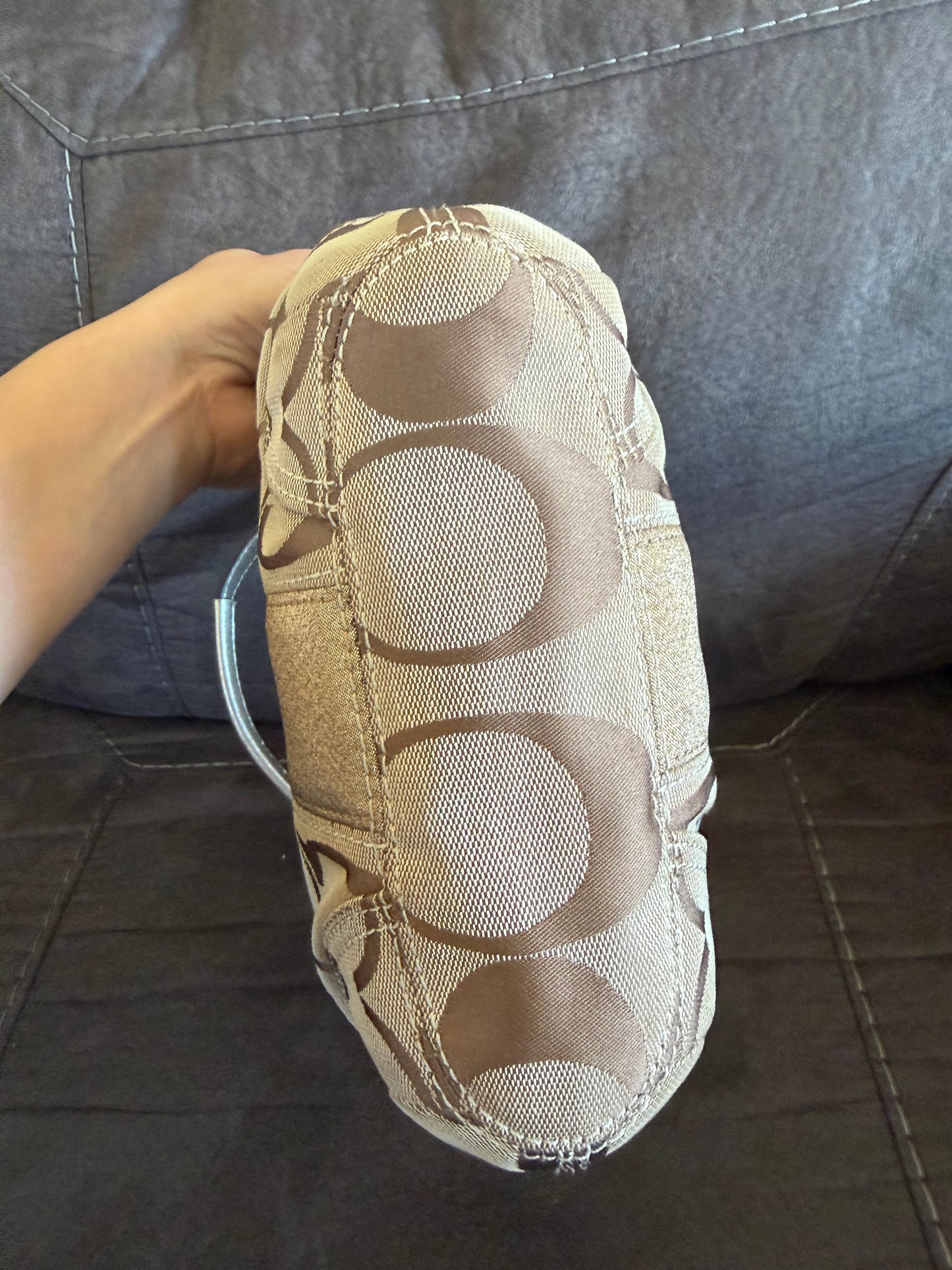 Coach Hobo Small Beige/dorada