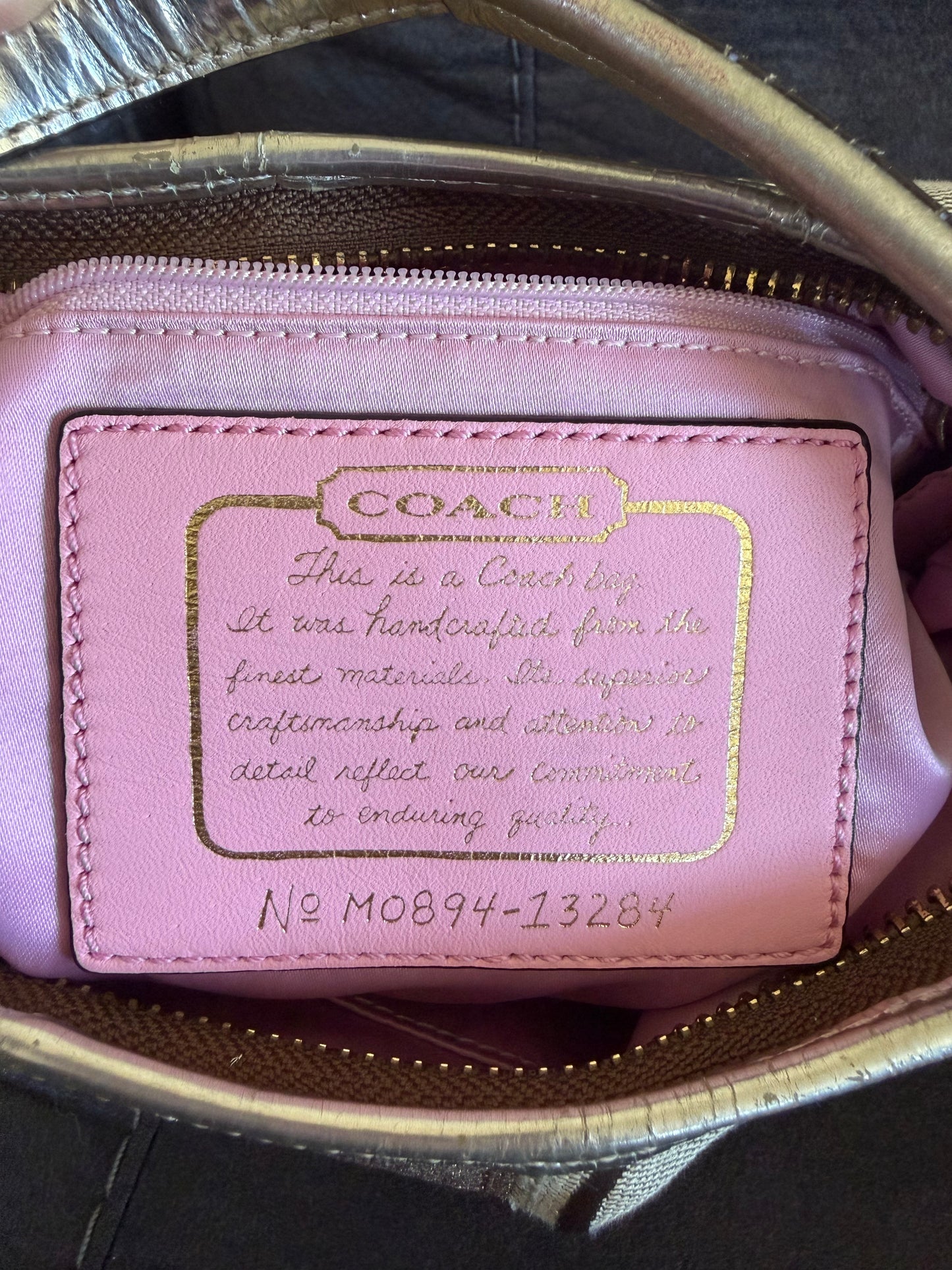Coach Hobo Small Beige/dorada