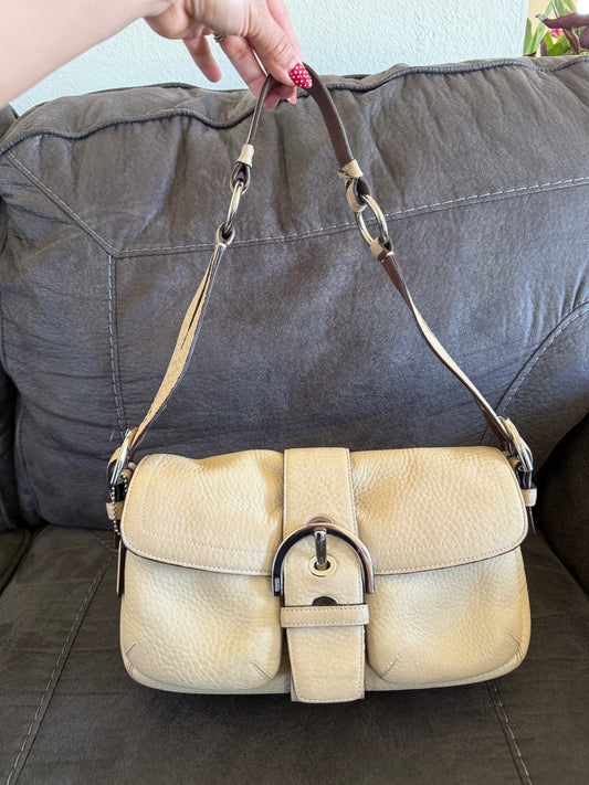 Coach Soho Beige Leather