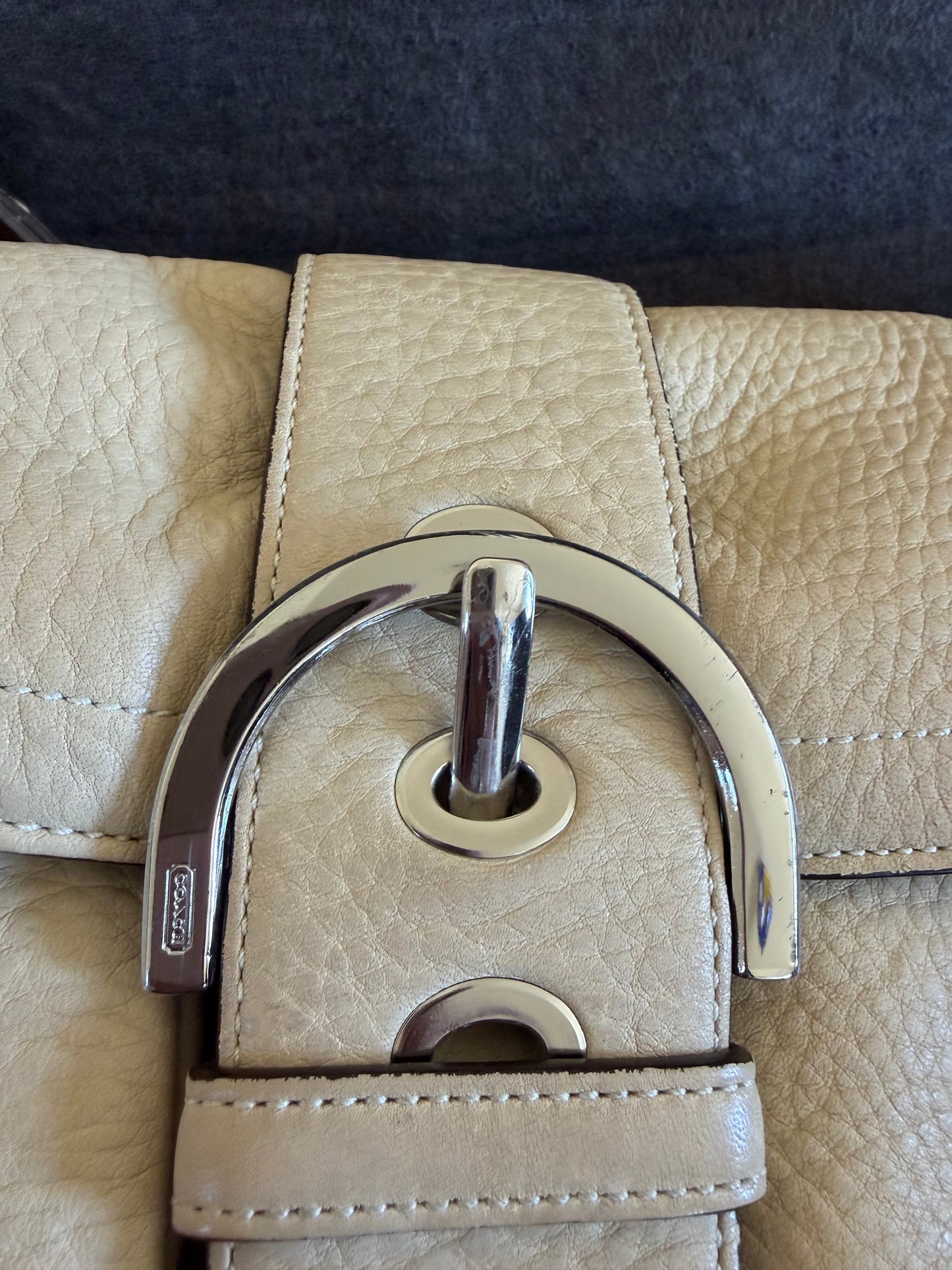 Coach Soho Beige Leather