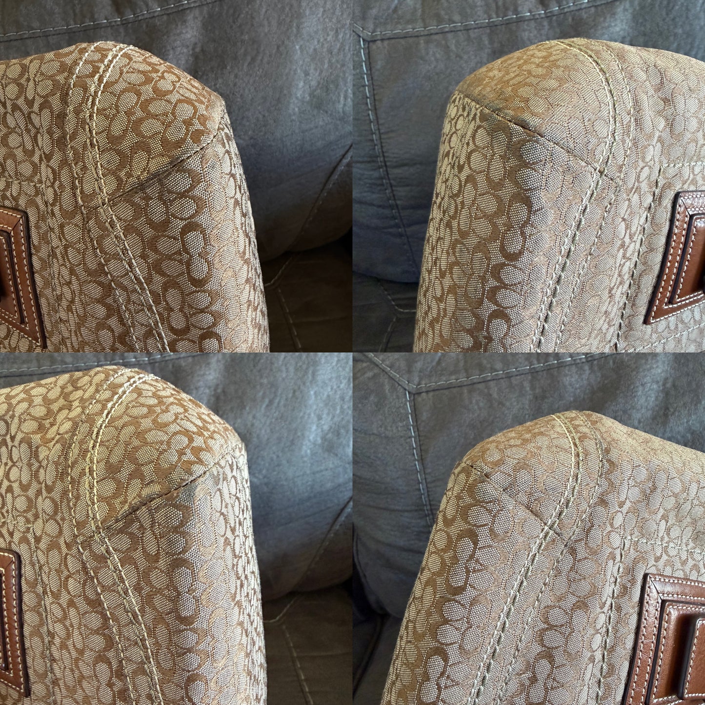 Coach Soho Signature Tote Brown/Beige