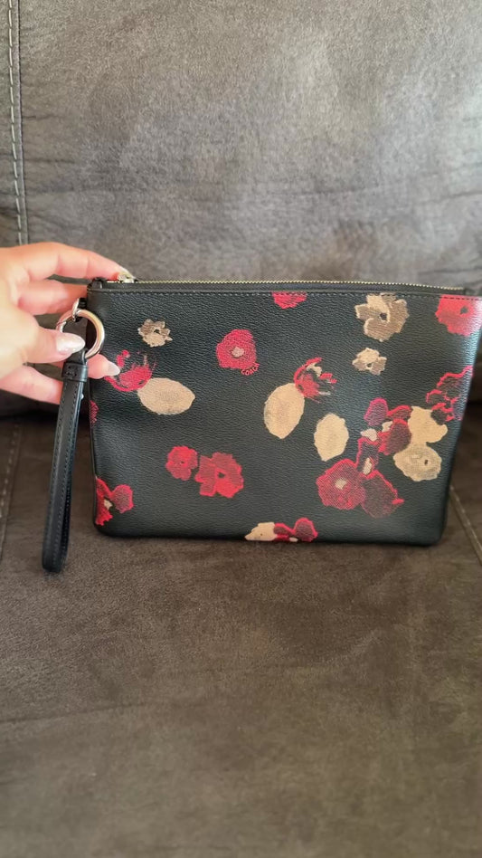 Coach wristlet floral